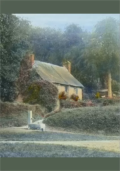 A Cornish Cottage, unidentified location, Cornwall. Around 1925