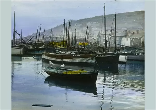 Mousehole harbour, Cornwall. Around 1925