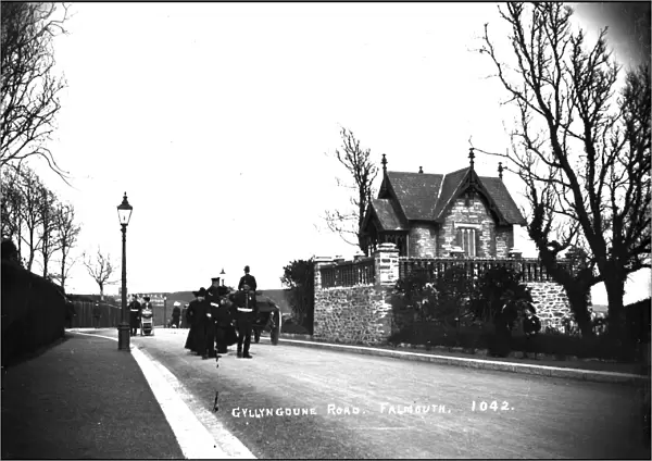 Gyllyngdune Road, Falmouth, Cornwall. Early 1900s