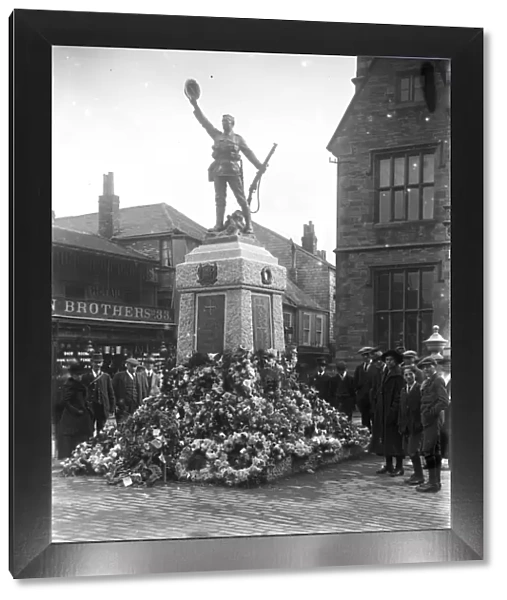 War memorial, Boscawen Street, Truro, Cornwall. Probably 12th November 1922