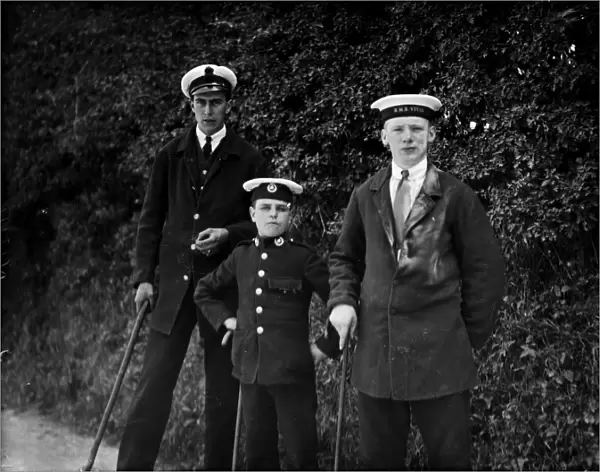 Three invalids, Truro, Cornwall. June 1918