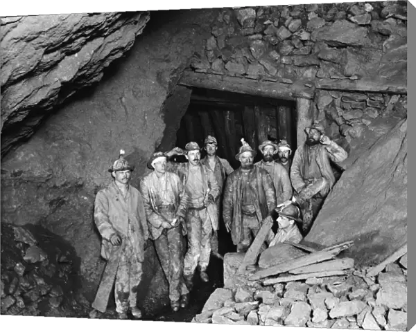 Blue Hills Mine, St Agnes, Cornwall. 1893