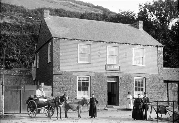 The Five Pilchards Inn, Porthallow, St Keverne, Cornwall. Around 1890s
