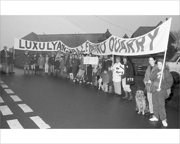Protest, Lanlivery, Cornwall. 1993