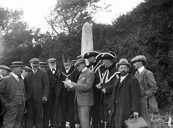 Beating the Waterbounds at Messack Point, Truro, Cornwall. 1st August 1911