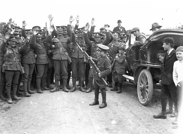 DCLI recruiting march, St Just in Penwith, Cornwall. 18th June 1915