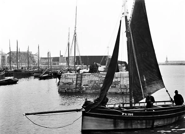 The inner harbour, Mevagissey, Cornwall. 1909