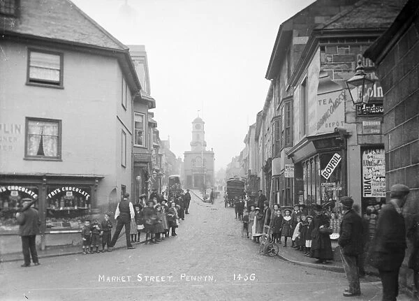 Market Street, Penryn, Cornwall. Early 1900s