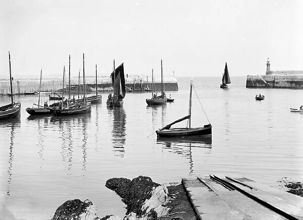 Outer harbour, Mevagissey, Cornwall. 1909