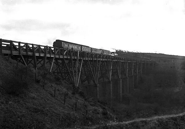 Penweathers Viaduct, near Truro, Cornwall. Before October 1926