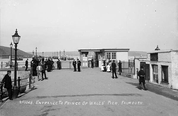 The Prince of Wales Pier, Falmouth, Cornwall. 1900s