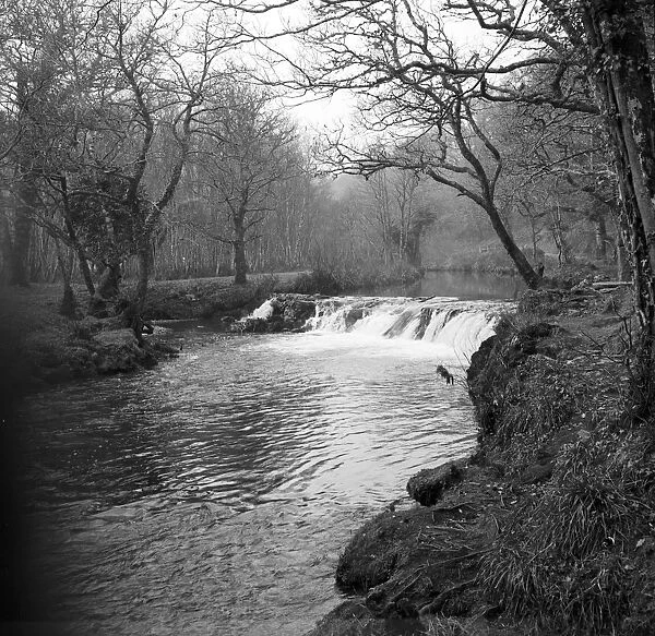 River Lynher, near Clapper Bridge, Quethiock, Cornwall. Possibly Autumn  /  Winter 1964