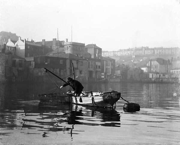 St Ives harbour, Cornwall. Early 1900s
