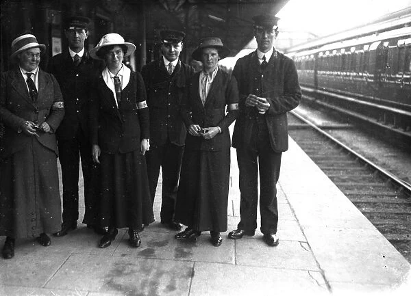 Truro railway station, Cornwall. 1914-1918