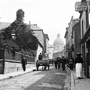Alverton Street, looking east towards Green Market, Penzance, Cornwall. Early 1900s