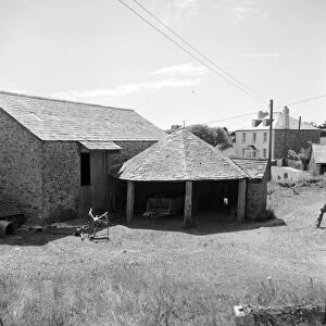 The capstan house and farm, Trewen, Laneast, Cornwall. 1961