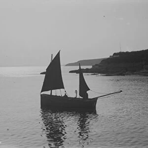 Fishing boat, probably off Porthleven, Cornwall. Undated, possibly early 1900s