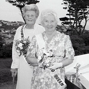 Fowey Regatta Queen, Fowey, Cornwall. August 1992