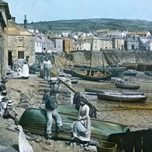 The Harbour, Mousehole, Cornwall. 1890