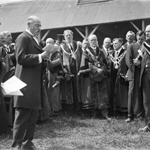 Opening of agricultural show, Cornwall. Early 1920s