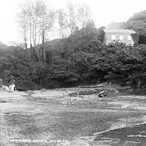 Penperth Creek, River Fal, Philleigh, Cornwall. Early 1900s