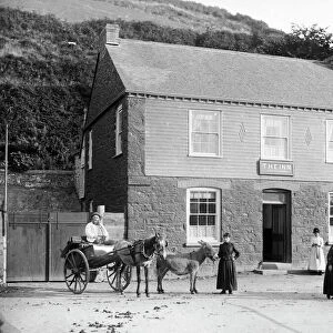 The Five Pilchards Inn, Porthallow, St Keverne, Cornwall. Around 1890s