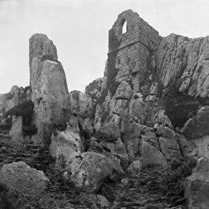 Roche Rock chapel from the northeast, Roche, Cornwall. Early 1900s