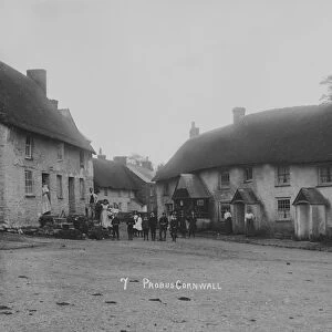 The Square, Probus, Cornwall. Early 1900s