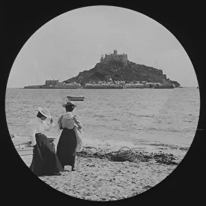 St Michaels Mount, Mounts Bay, Cornwall. Early 1900s, possibly 1904