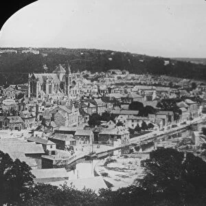 View of the Cathedral, Truro, Cornwall. Around 1890s