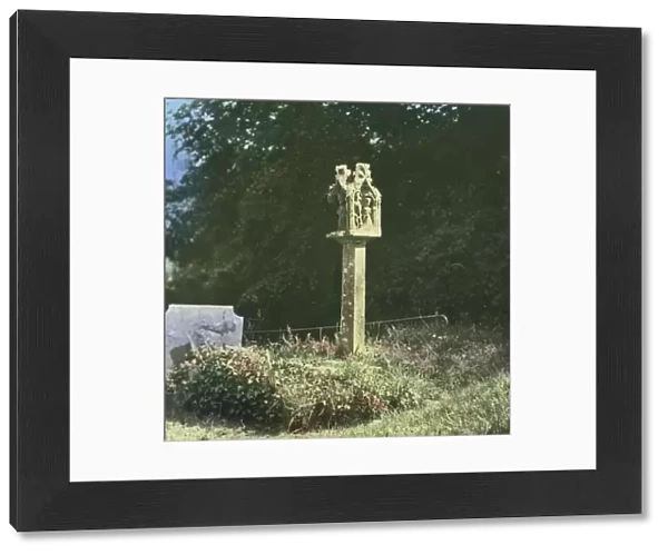 Lantern Cross, St Mawgan in Pydar, Cornwall. Around 1925