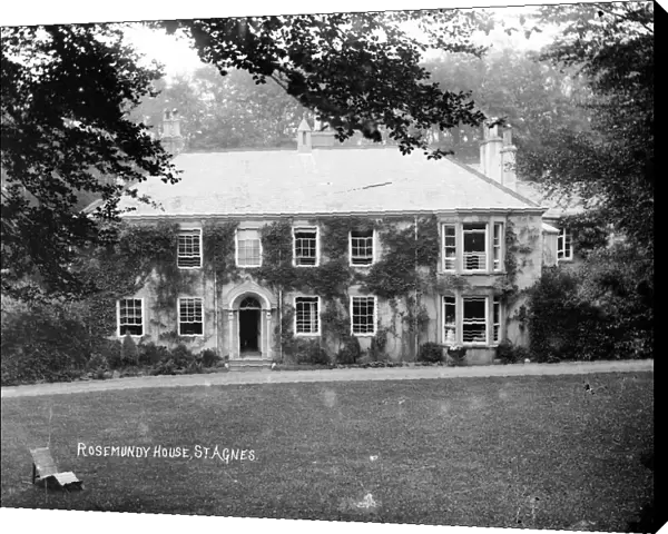 Rosemundy House, St Agnes, Cornwall. Early 1900s