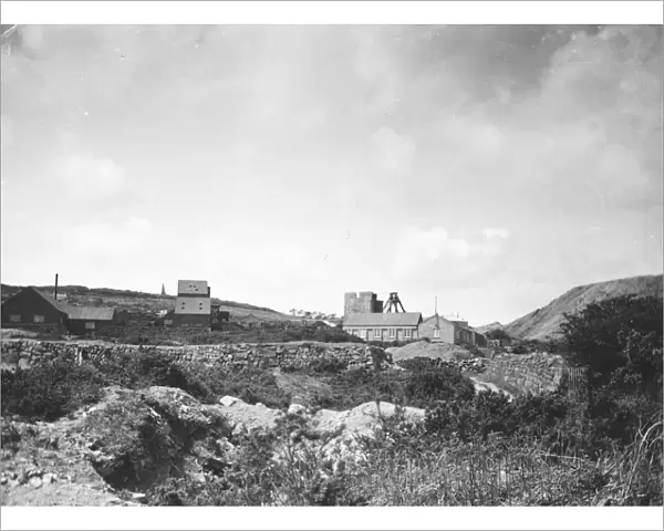 South Providence Mine (formerly Wheal Speed), Lelant, Cornwall. Early 1900s