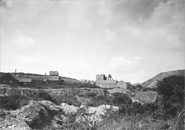 South Providence Mine (formerly Wheal Speed), Lelant, Cornwall. Early 1900s