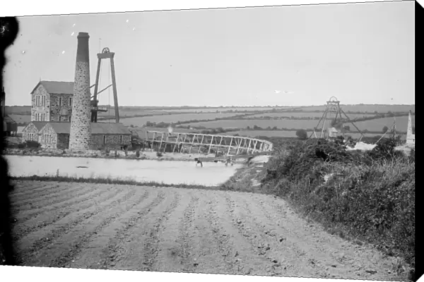 Tregurtha Downs Mine, St Hilary, Cornwall. Around 1890