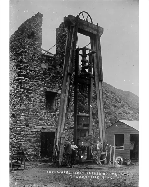 Tywarnhayle Mine, St Agnes, Cornwall. Around 1907