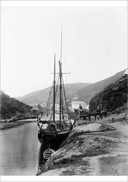 Harbour, Boscastle, Cornwall. Possibly 1902