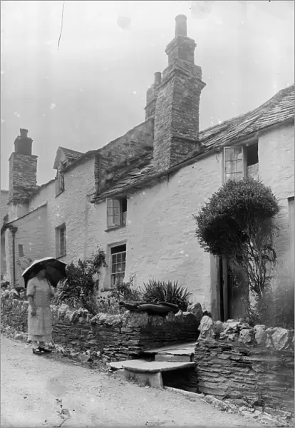 Fore Street, Boscastle, Cornwall. July 1925