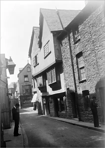 The Noahs Ark on Fore Street, Fowey, Cornwall. About 1910