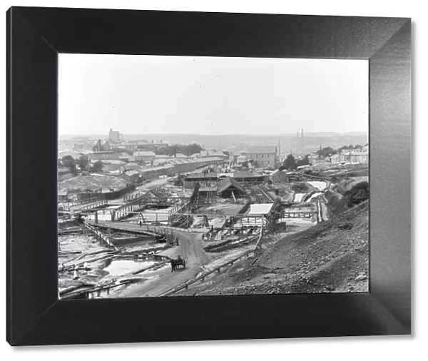 Tolvaddon Mine, Illogan, Cornwall. Around 1900