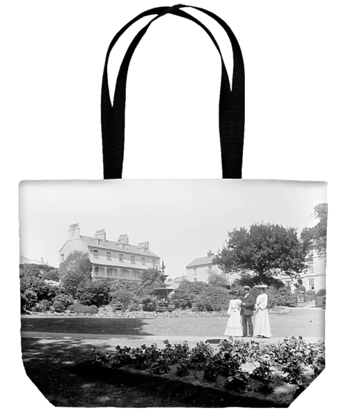 The fountain lawn, Morrab Gardens, Penzance, Cornwall. 3rd June 1904