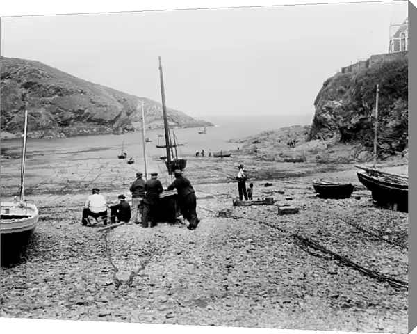 Harbour, Port Isaac, Cornwall. June 1906