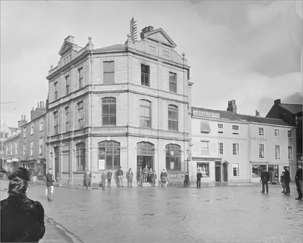 High Cross Post Office, Truro, Cornwall. Around 1900