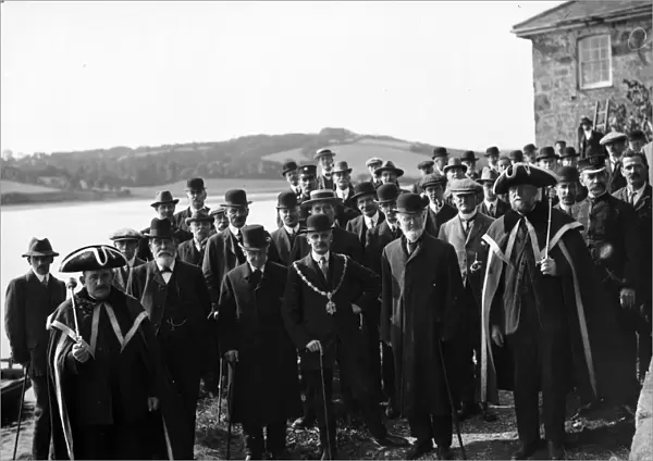 Beating the Bounds, Truro, Cornwall. 1912