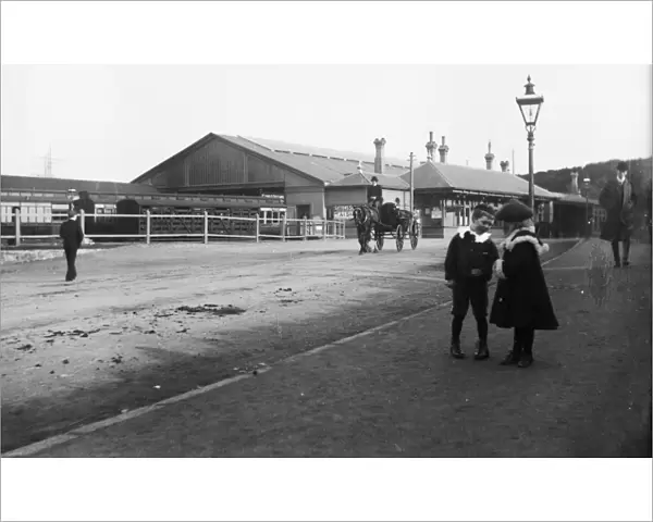 Falmouth Railway Station, Cornwall. Around 1910