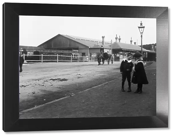 Falmouth Railway Station, Cornwall. Around 1910