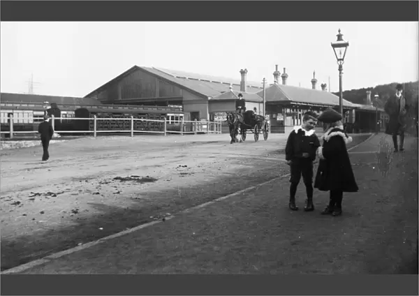 Falmouth Railway Station, Cornwall. Around 1910