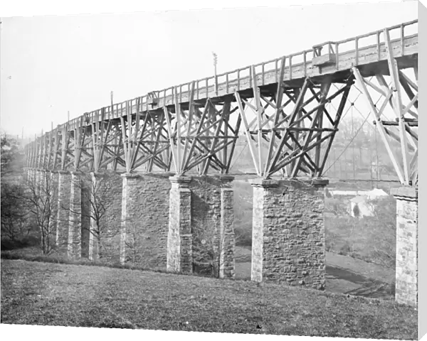 Moresk Viaduct, Truro, Cornwall. Before 1904