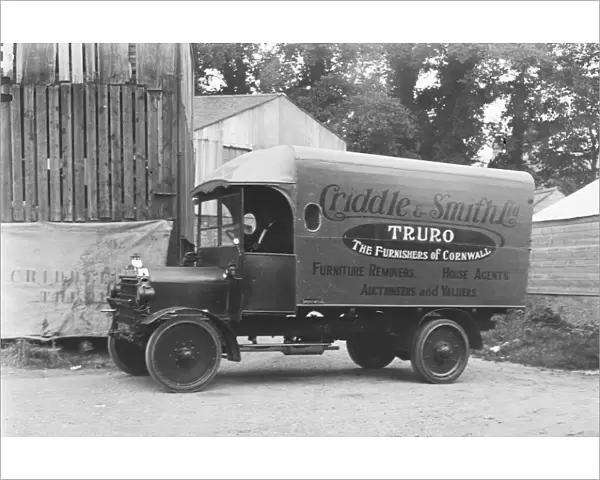 New motor van for Criddle and Smith Ltd. Cornwall. 1920s