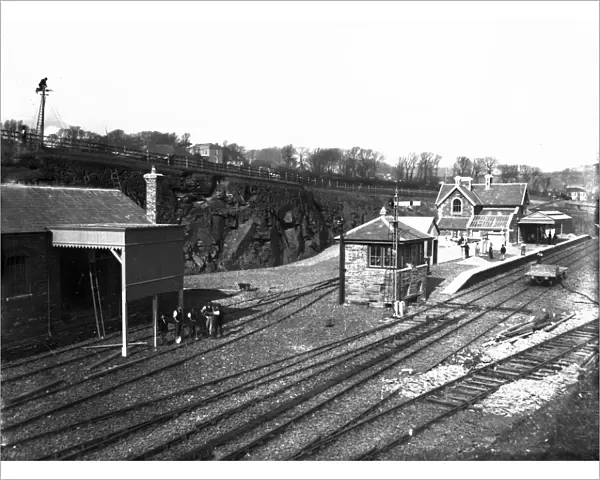 Padstow railway station, Cornwall. March 1899